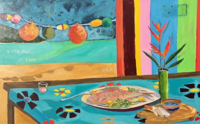Soulful, Acrylic On Canvas 57in.x36in. SOLD