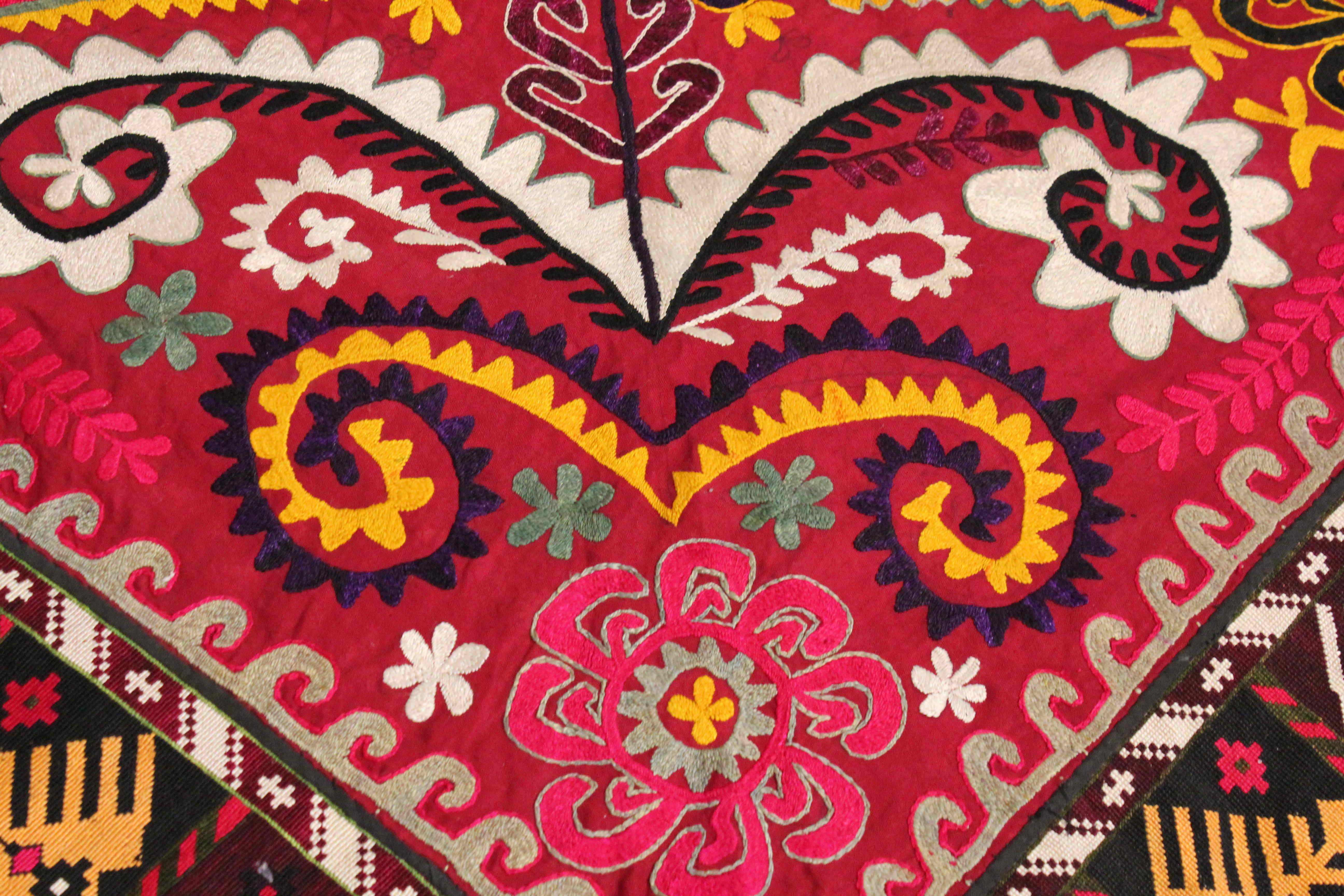 Silk Turkmen Saye Gosha (Tent Decoration)